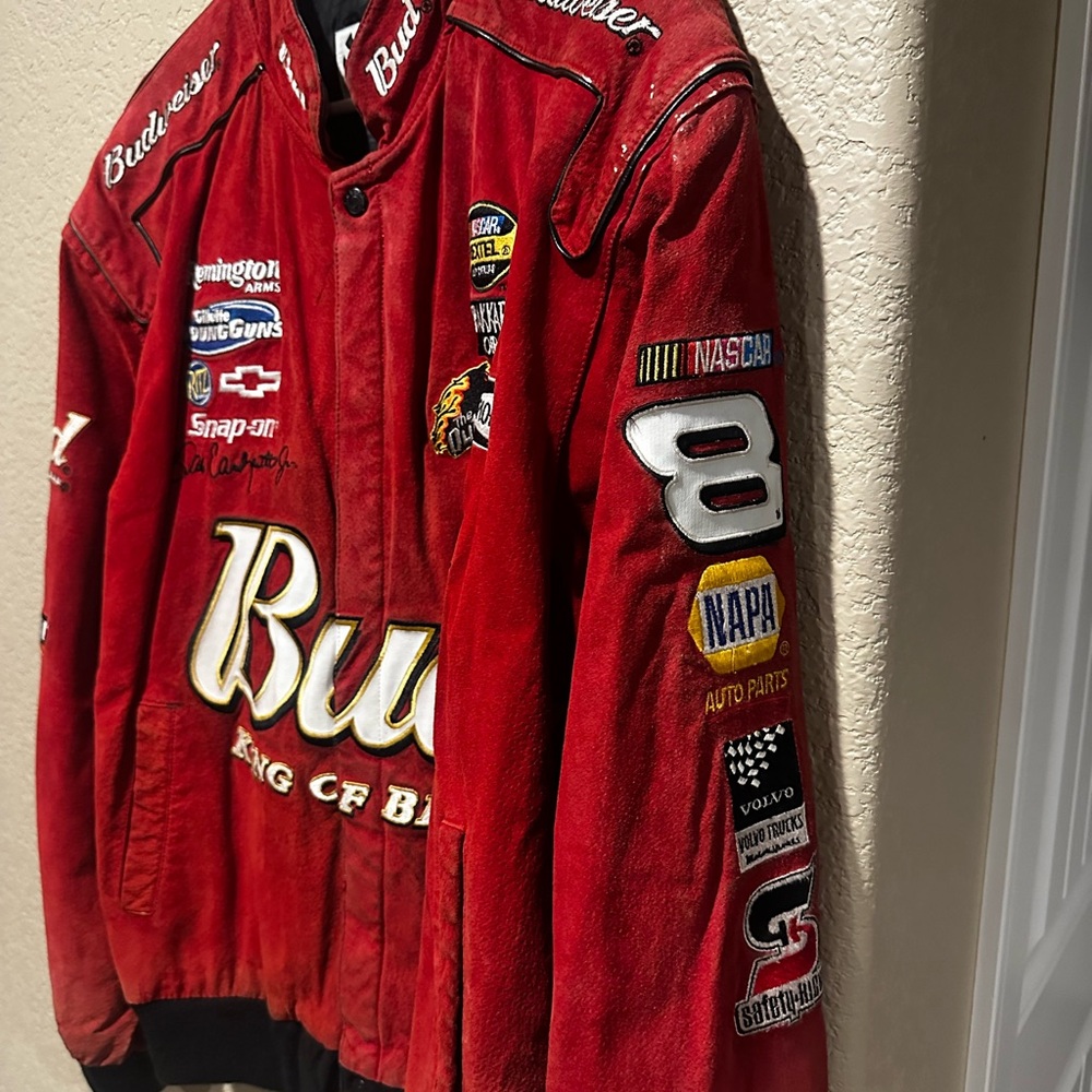 Budweiser Red NASCAR Racing Jacket - Picture 2 of 4